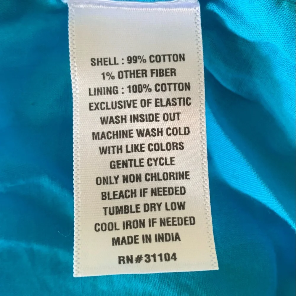 Crown & Ivy Smocked Tiered Maxi Dress Spring Ikat - Picture 7 of 8